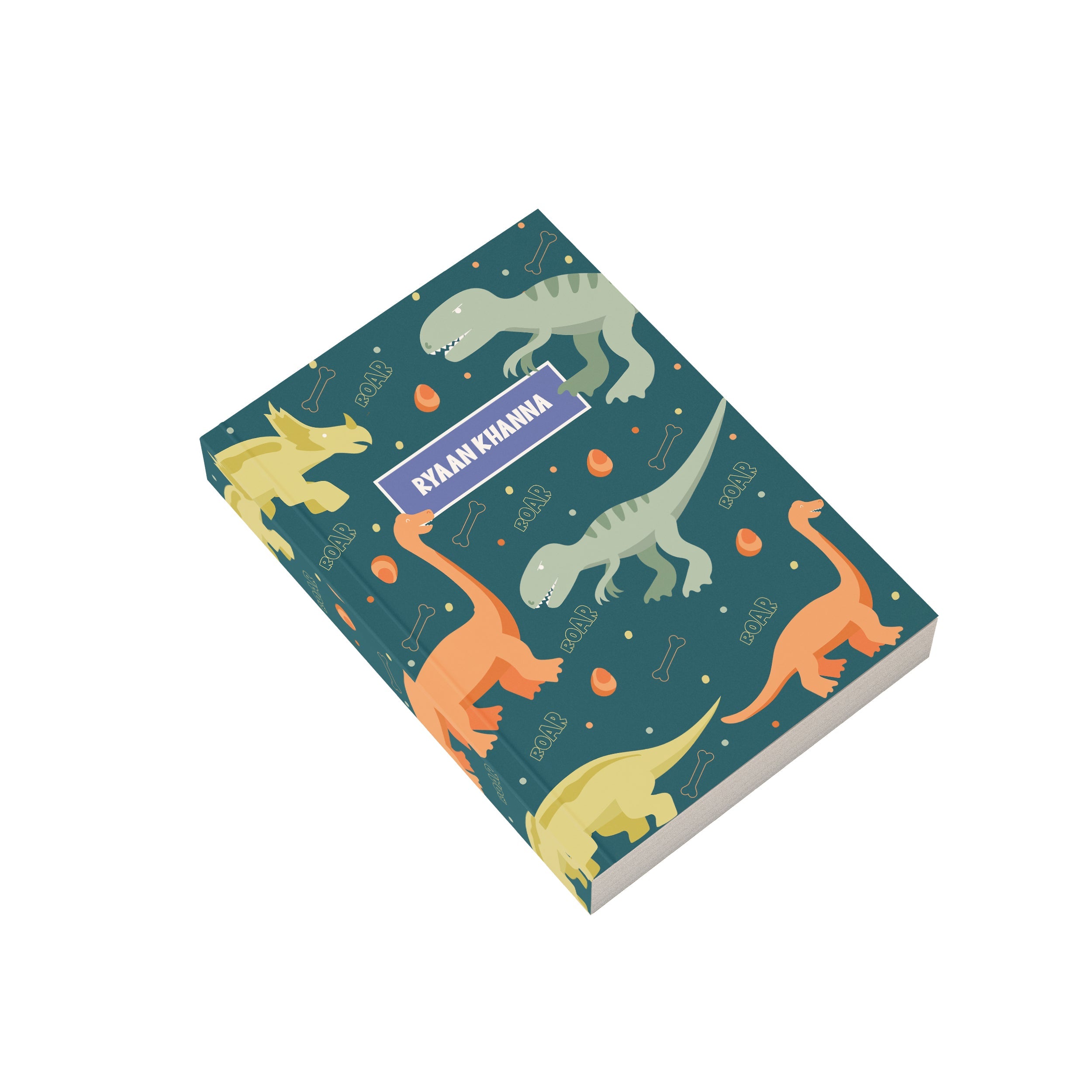 Green dinosaur Personalised Notebook
