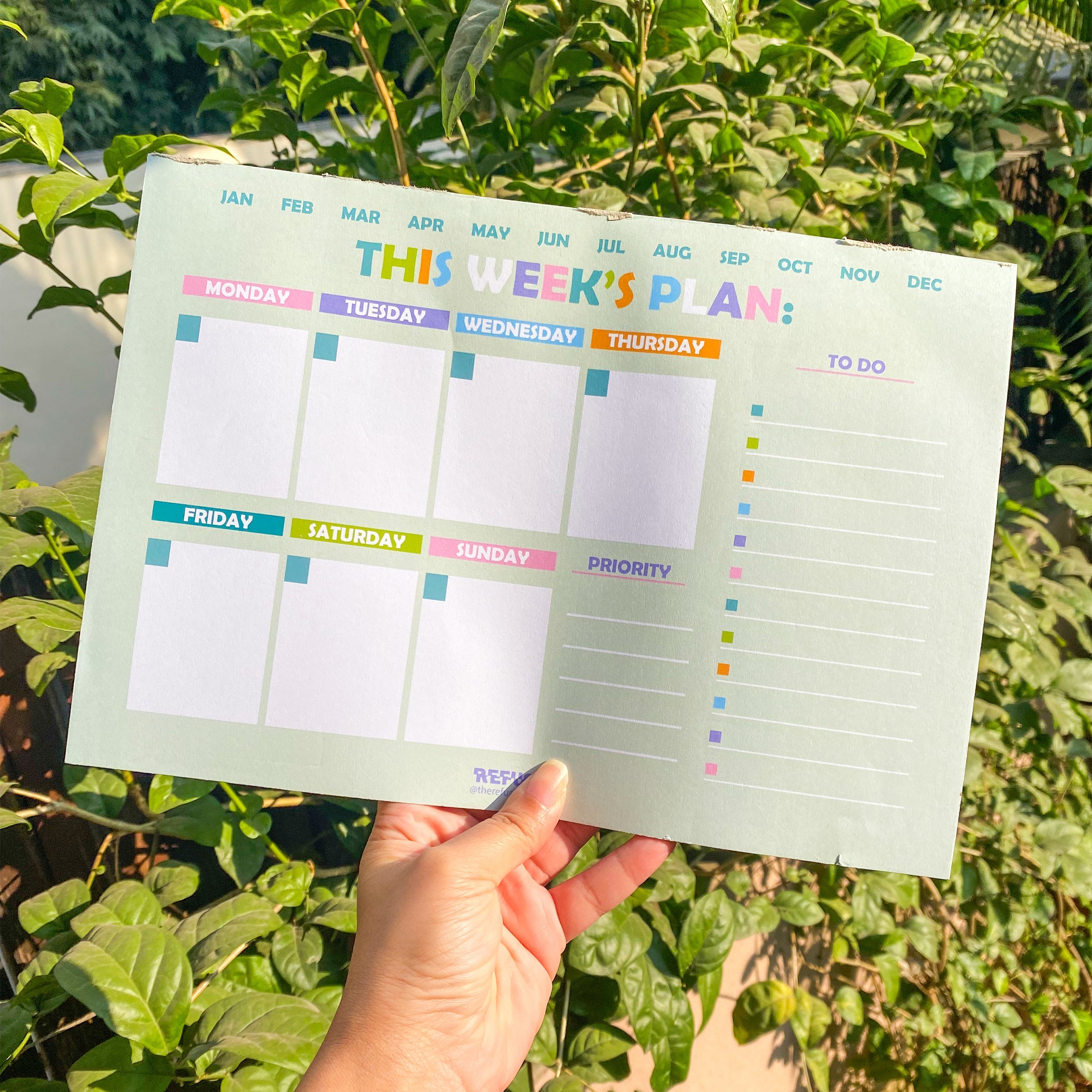 This Weeks Plan Notepad