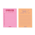  Pink Check Me Out & Orange Everything I’m Supposed to Remember, But Can’t Notepad