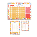 Red & Orange Multi Floral Personalised Planner Set (Daily,Weekly & Monthly)