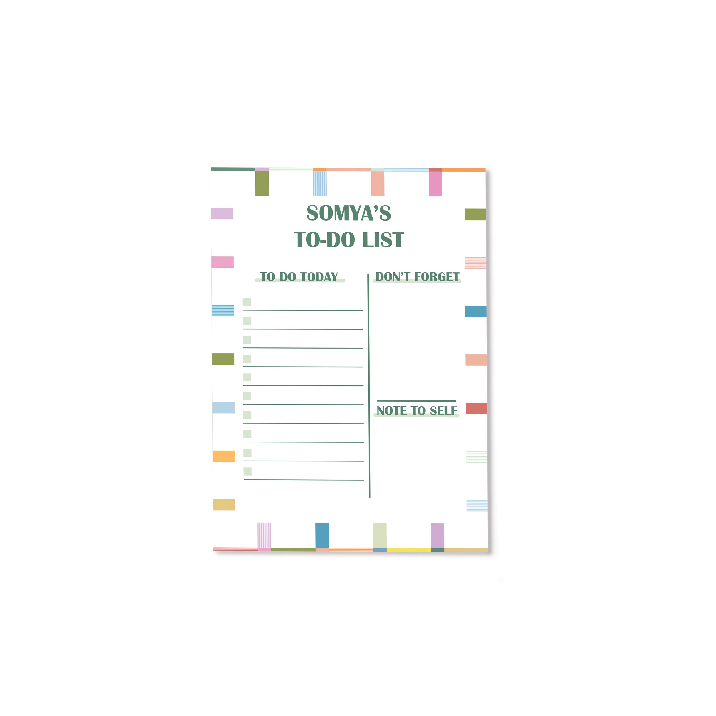 PlayStripe Personalised Daily Planner