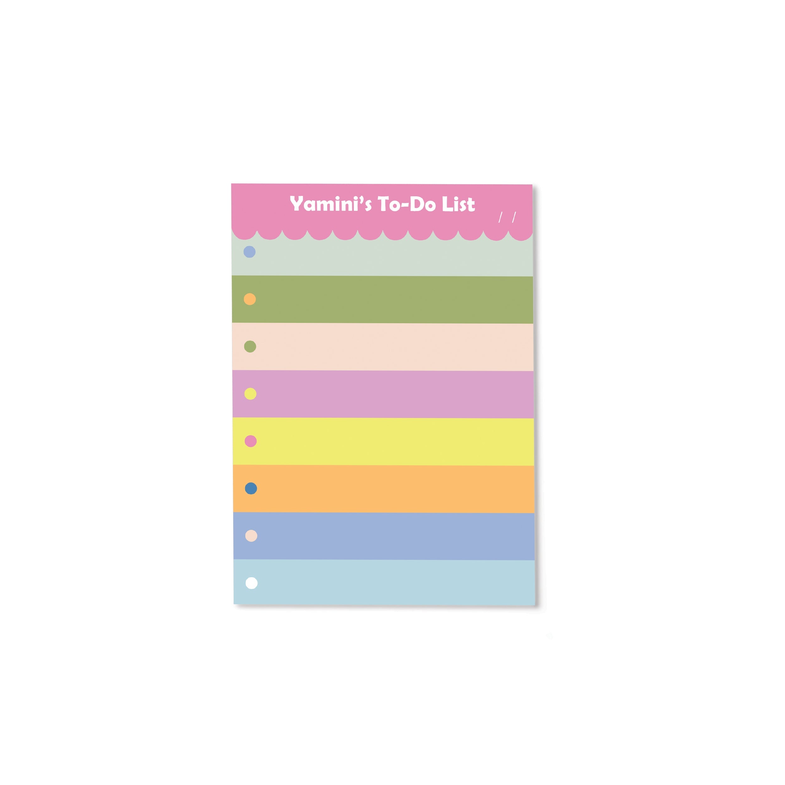 Multicolour Personalised Daily Planner