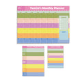 Multicolour Personalised Planner Set (Daily,Weekly & Monthly)