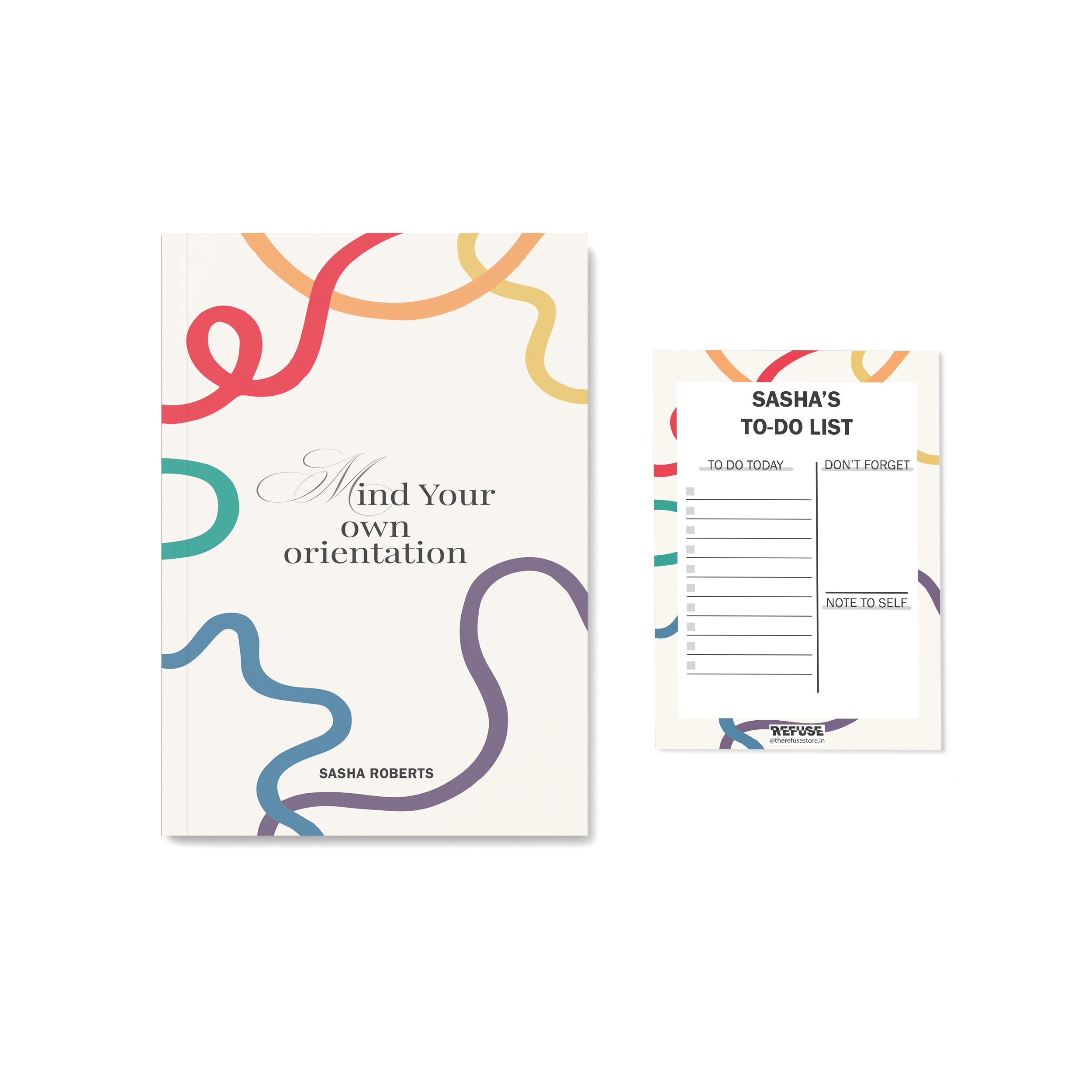 Personalised pride LGBTQ+ notebook with matching Notepad