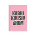 Kabhi Khushi Kabhi Gham hardbound ruled notebook