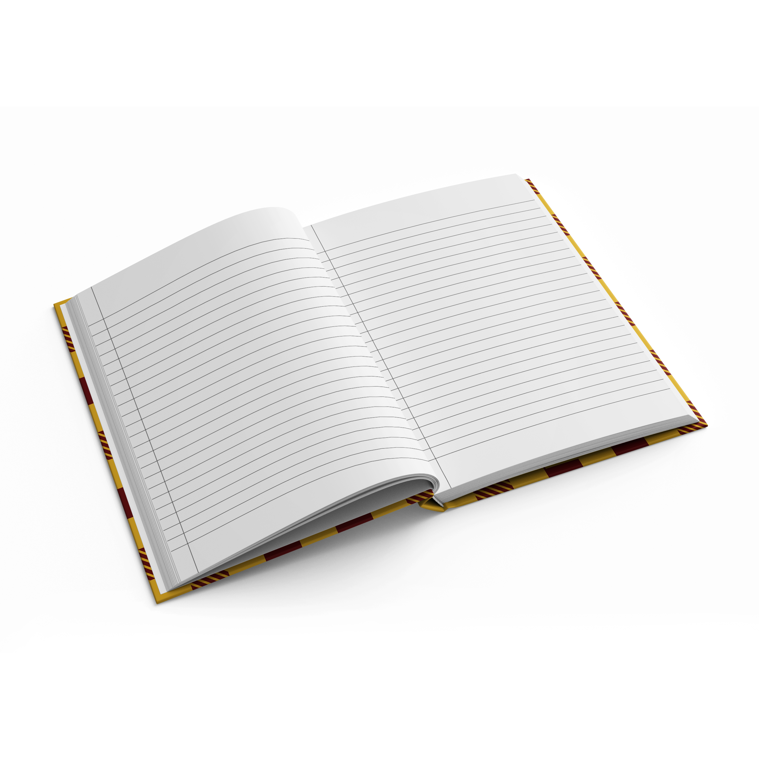 Notebook with ruled pages