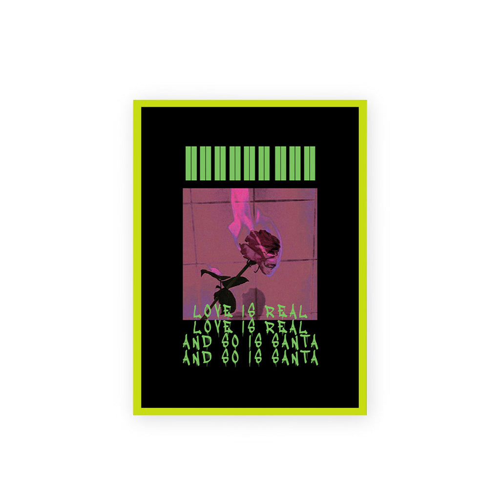 Love Is Real And So Is Santa Poster framed A3