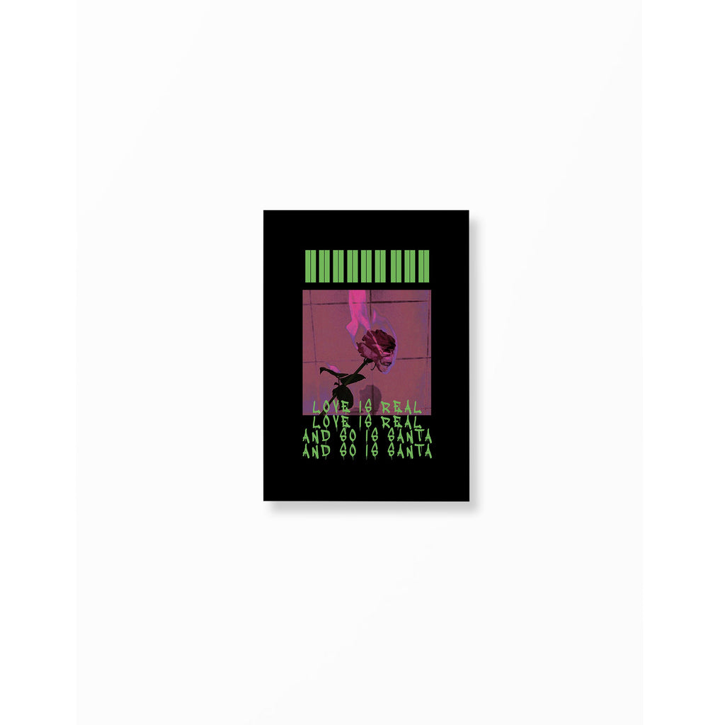 Love Is Real And So Is Santa Poster unframed A5