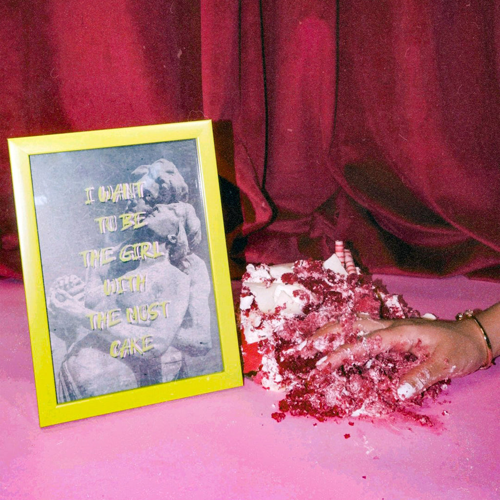 I Want To Be The Girl With The Most Cake Poster framed A5