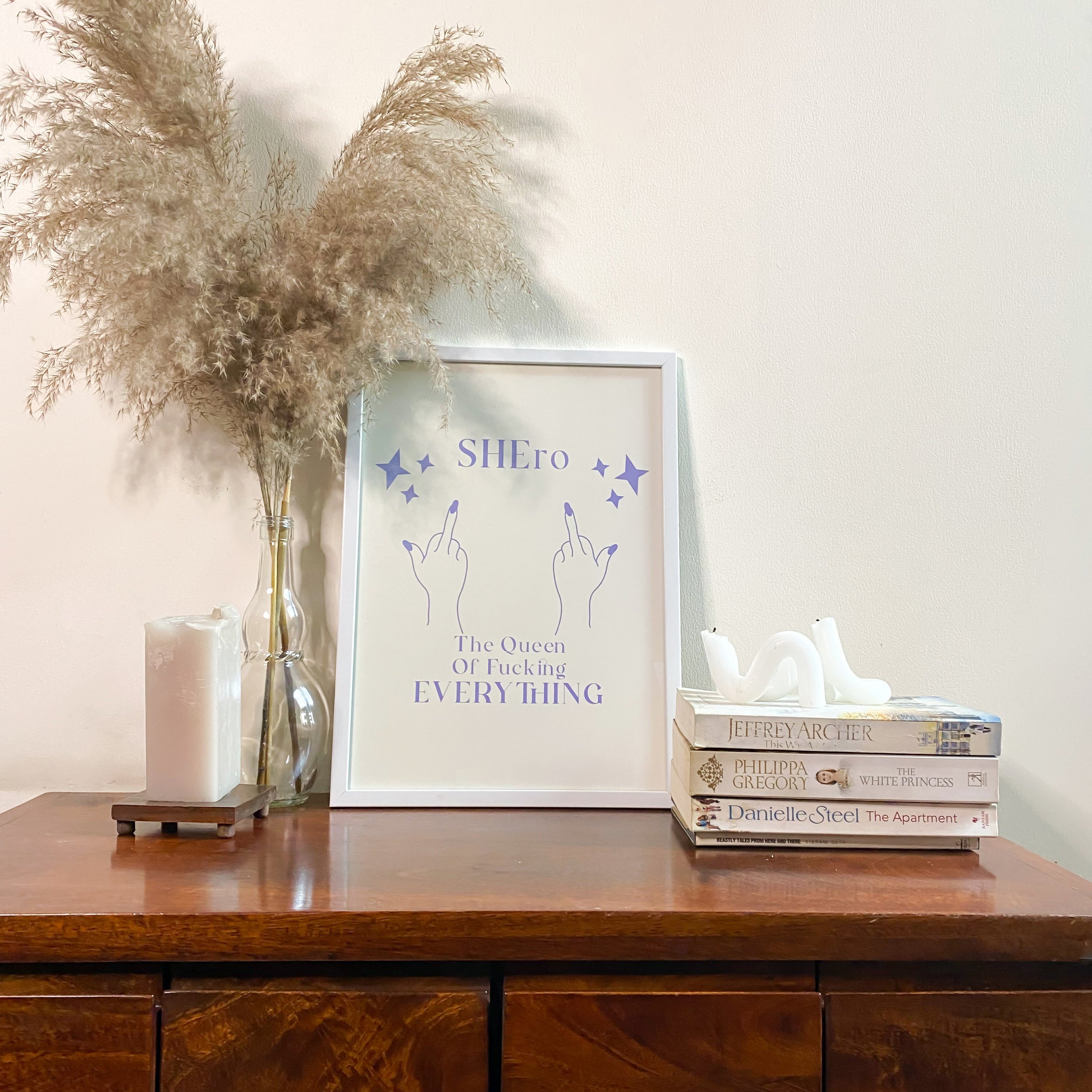 Shero - The Queen Of Fucking Everything Poster framed A3