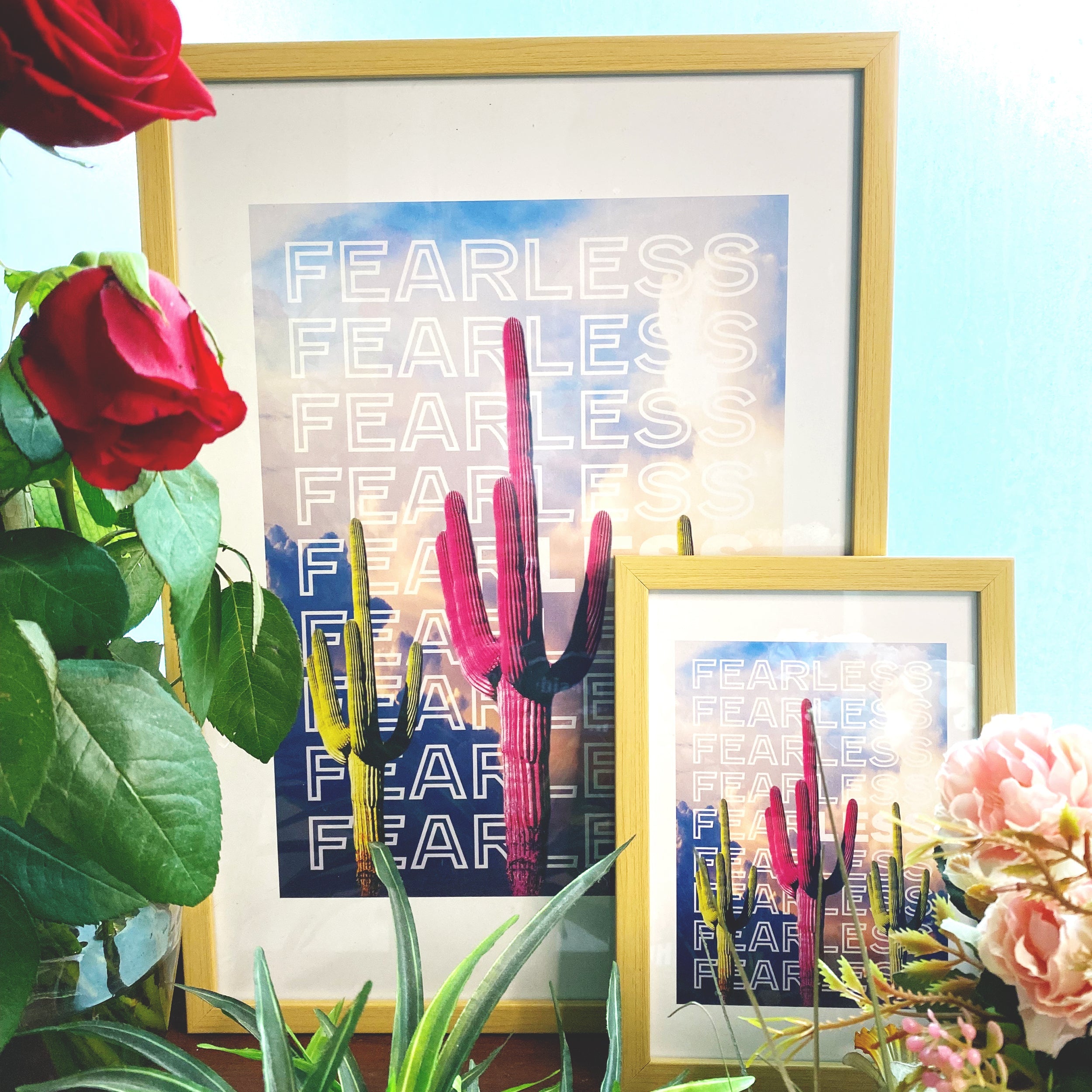 Fearless Poster framed A5 & A3