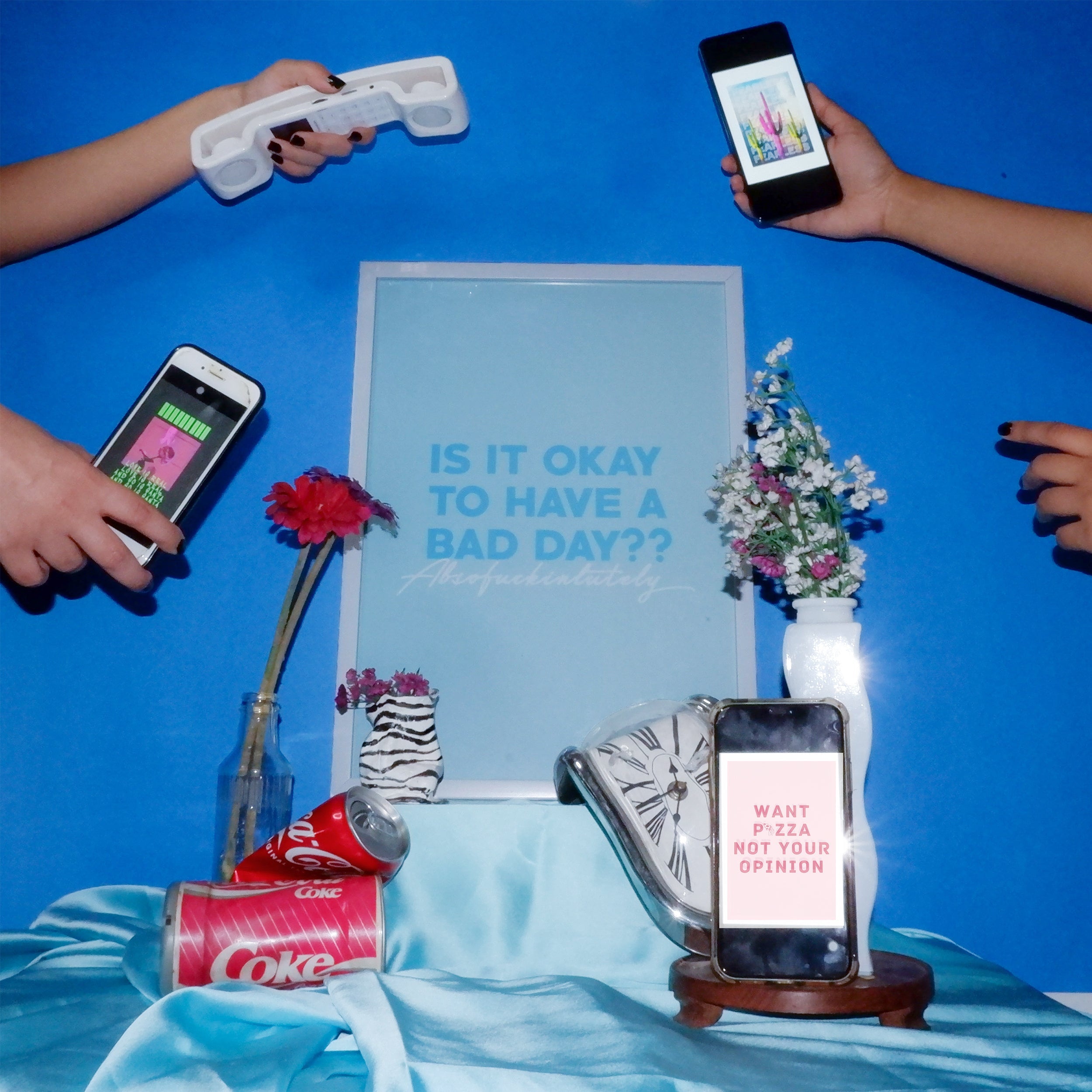 Is It Okay To Have A Bad Day? Poster framed A3