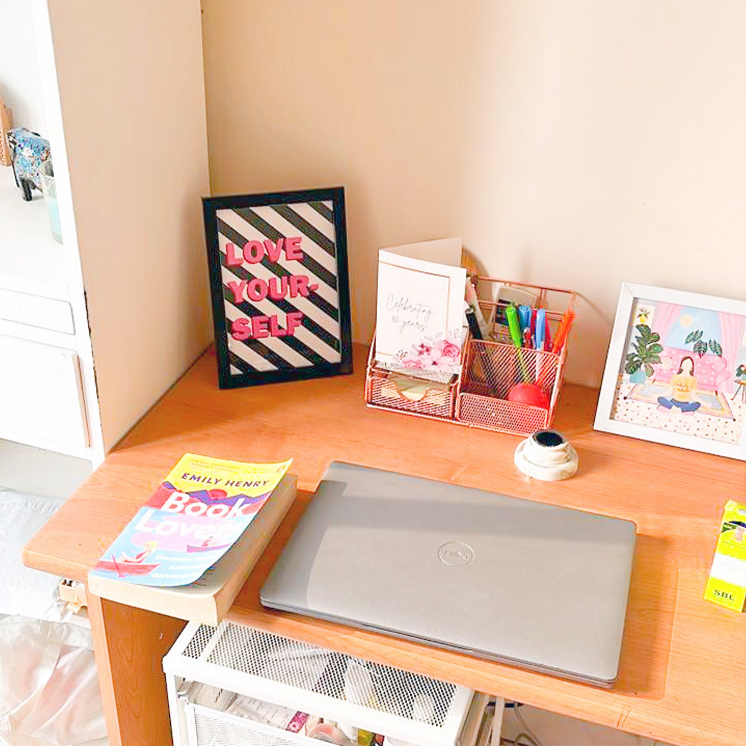 Love Yourself Poster framed A5