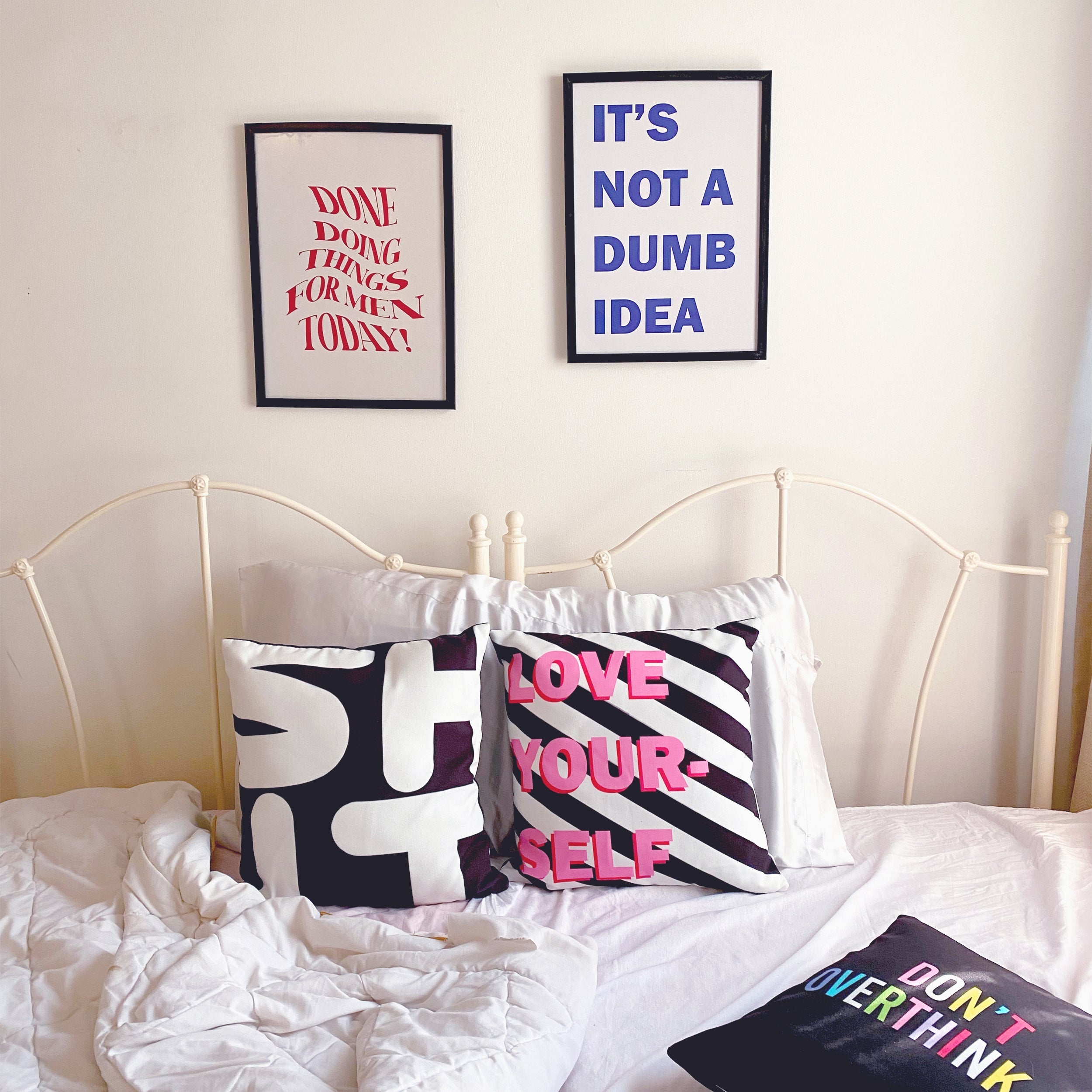 Done Doing Things For Men Today & its not a dumb idea Poster framed A3