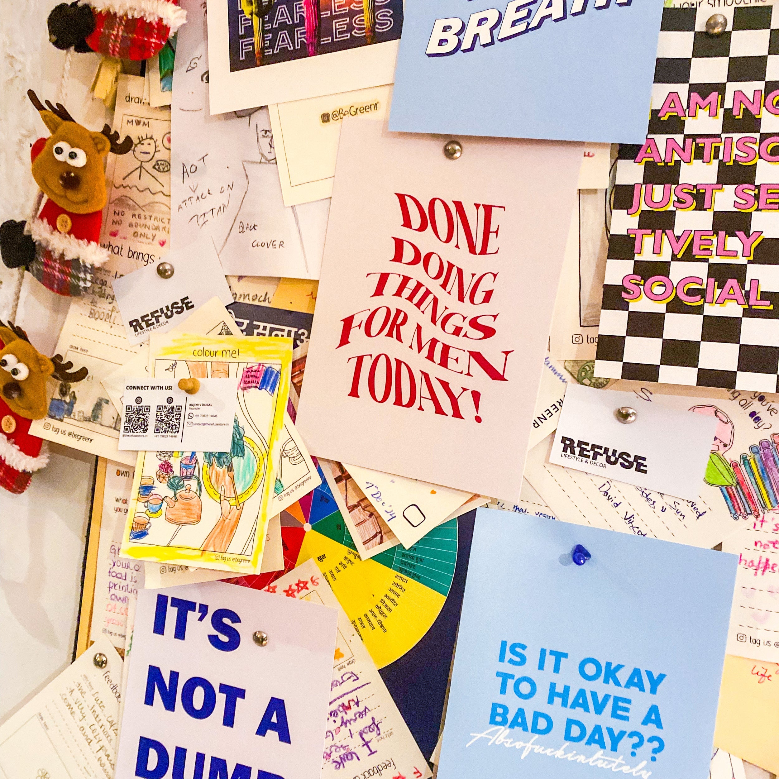 Done Doing Things For Men Today Poster unframed A5