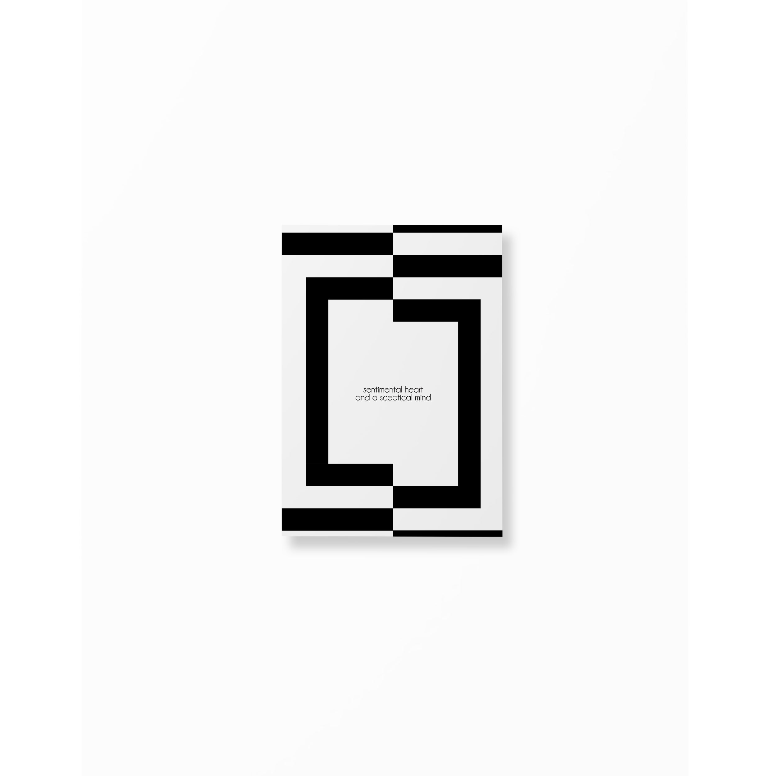 Sentimental Heart And A Sceptical Mind Poster unframed A5