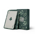green leaves personalised playing cards