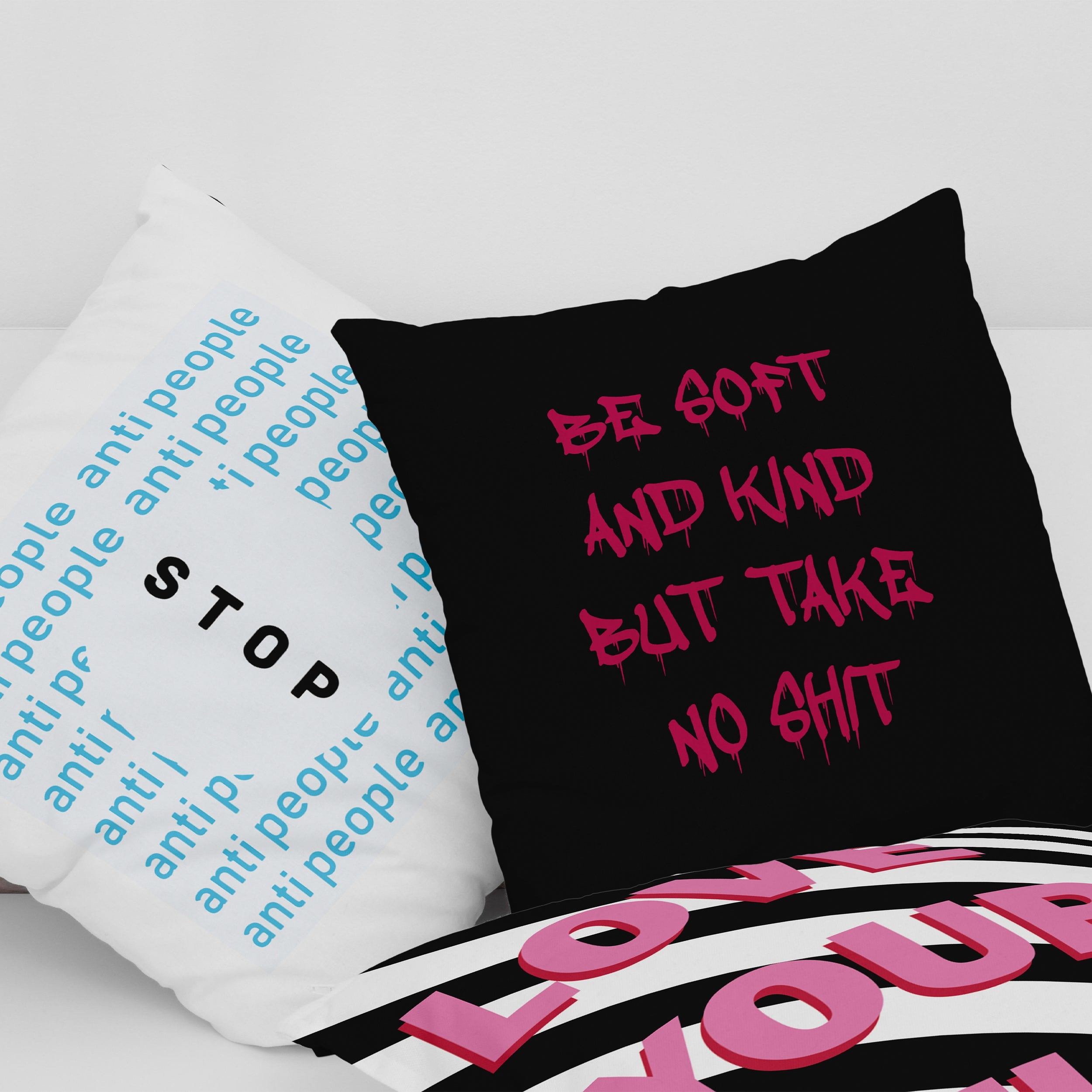 Cushion covers with quotes