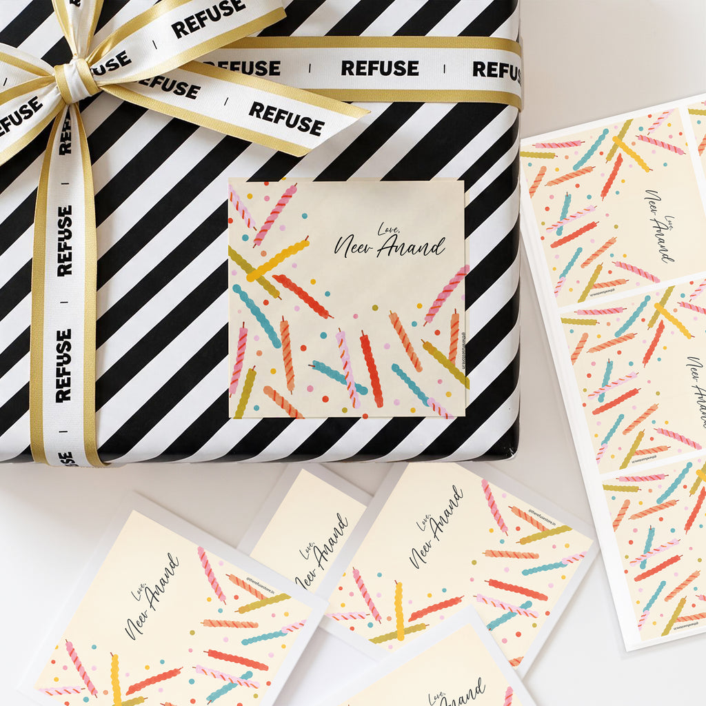 Sweet Wishes Personalised Gift Stickers