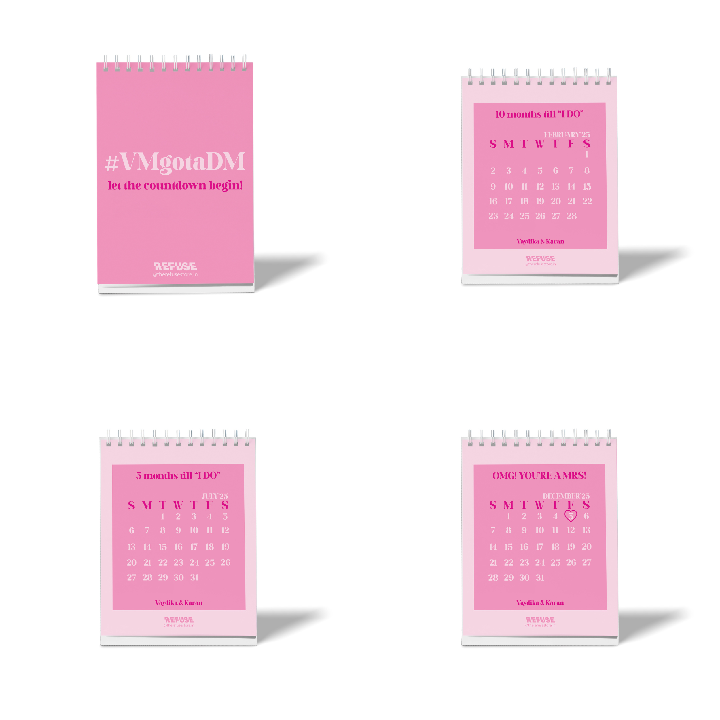 Personalised countdown calendar