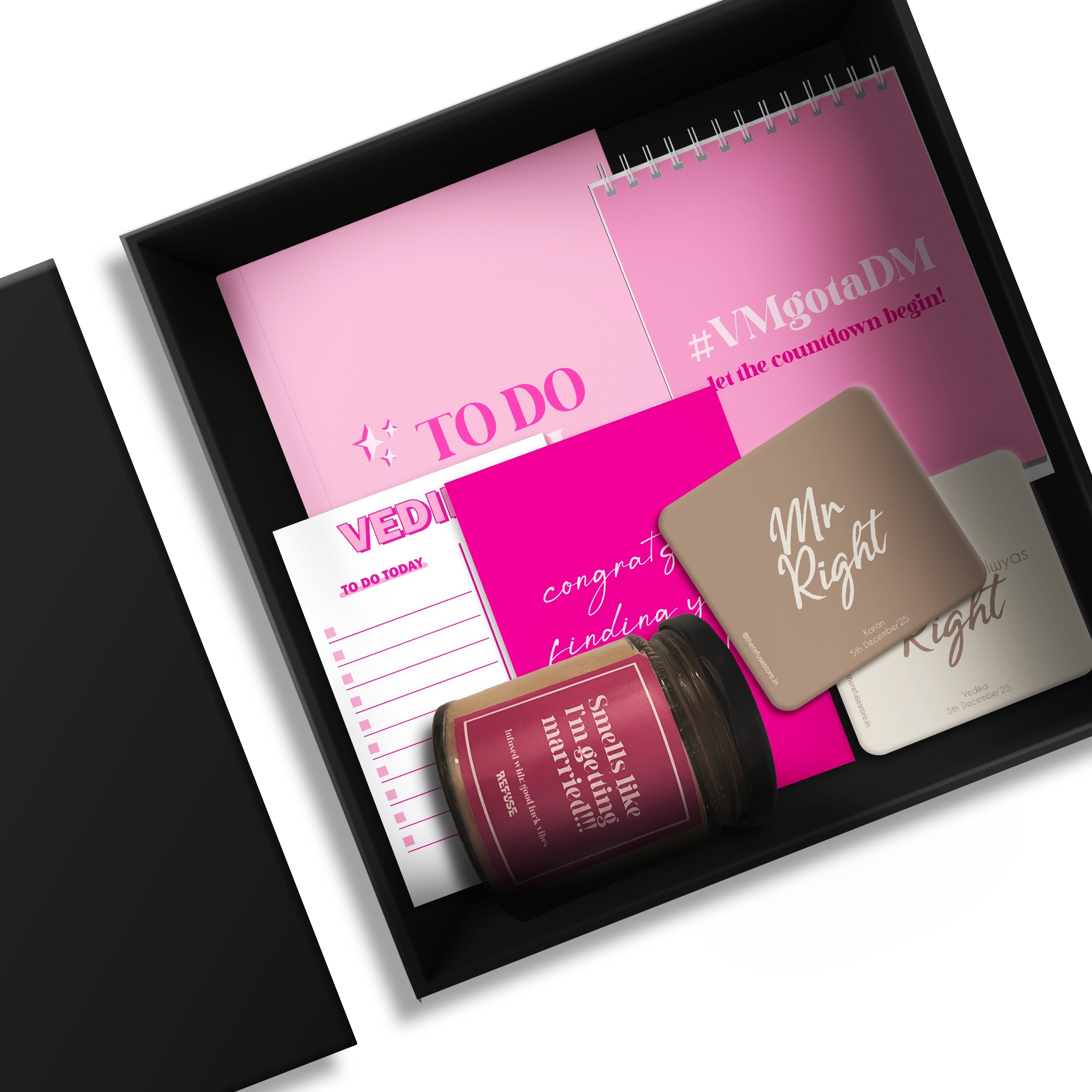 Bride-To- Be Personalised Gift Set with box