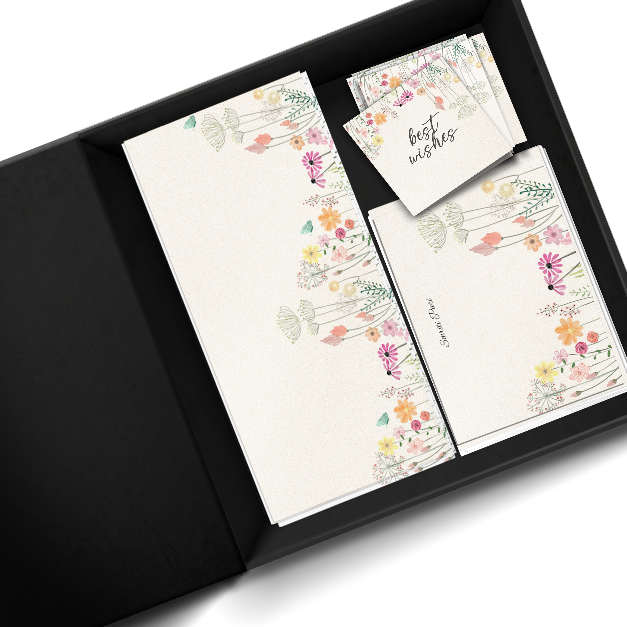 Wildflower Charm Metallic Personalised Gifting Mini Set WITH BOX