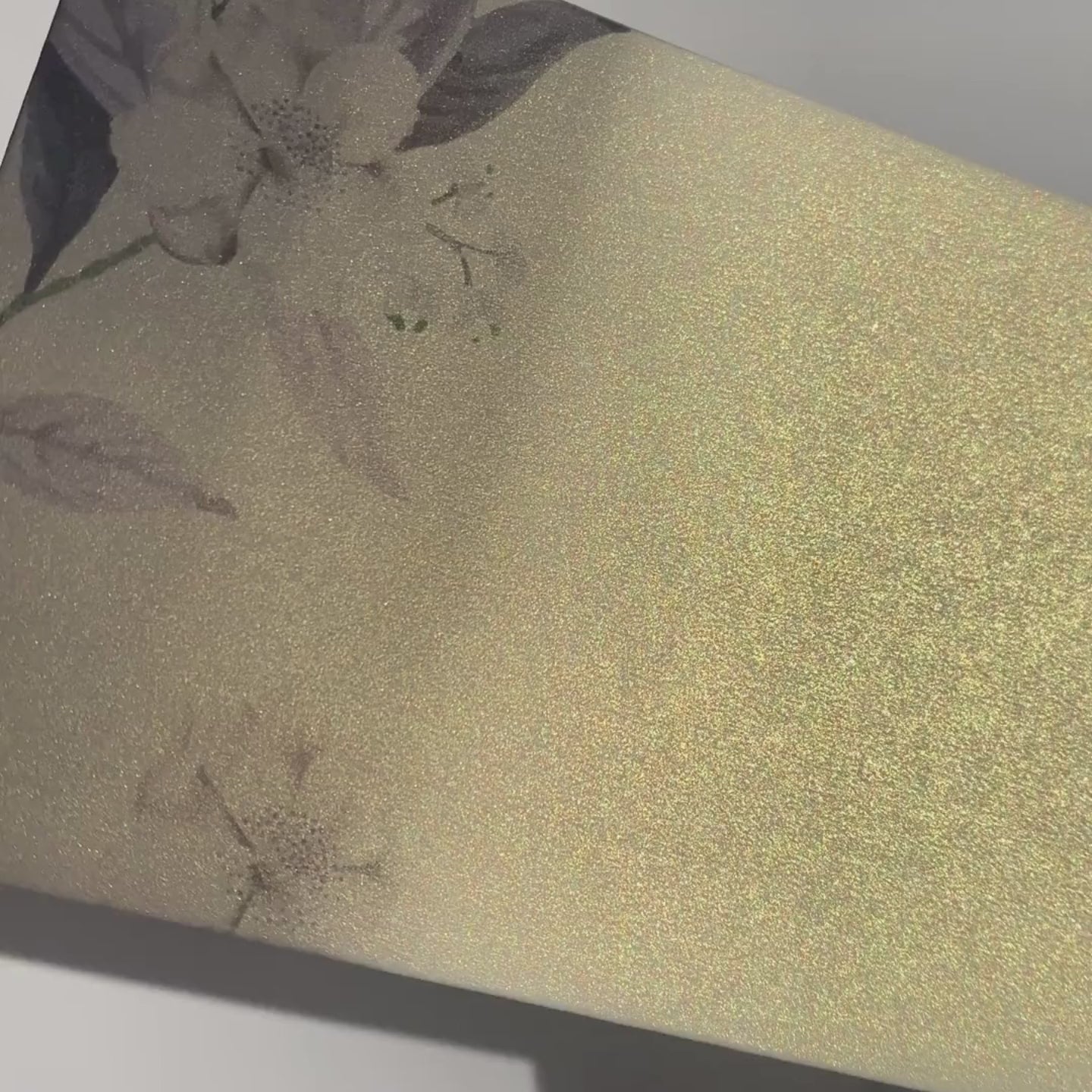 Misty Lavender Leaf Metallic Personalised Money Envelopes