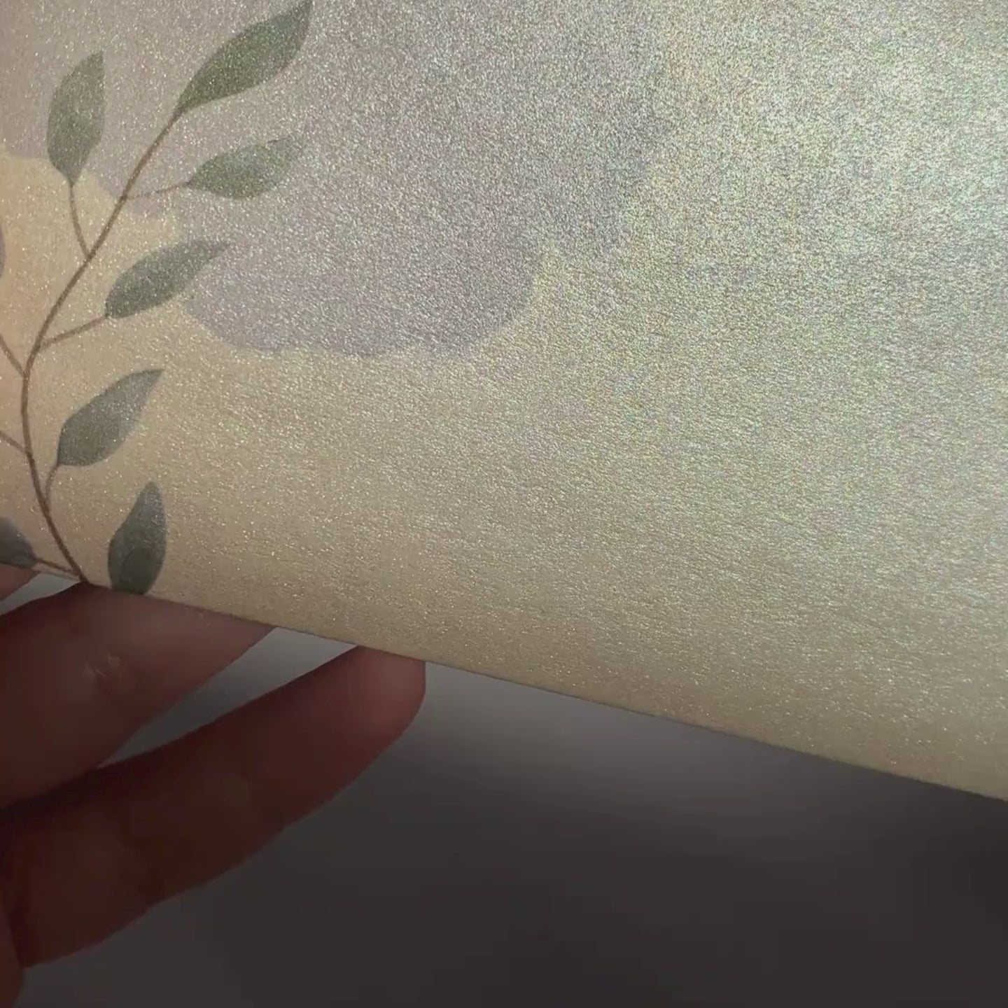 Green Watercolour Leaves Metallic Personalised Money Envelopes